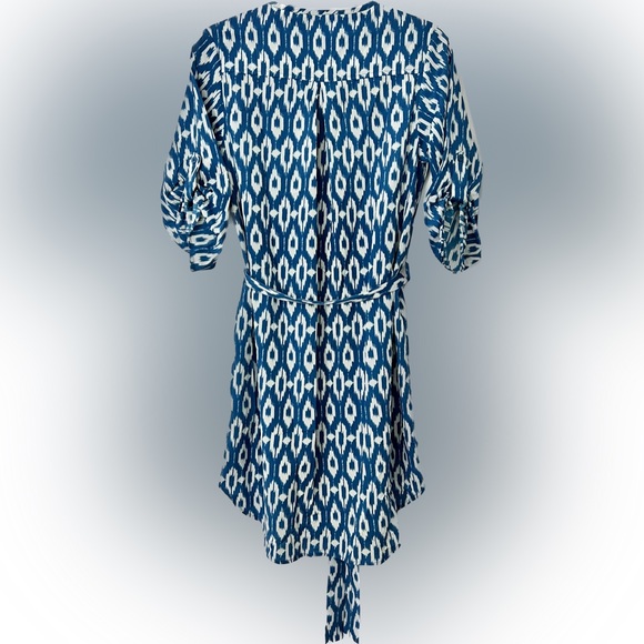 ANTHROOLOGIE Maeve Ikat Belted Shirt Dress - Picture 4 of 12